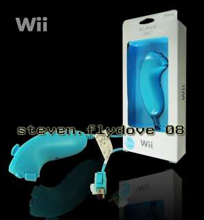 New Blue Official Nintendo Wii Nunchuk Controller  