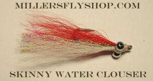 Skinny Water Mini Clouser Red/white #6 Bonefish  