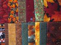 FAT QUARTERS Fall Autumn Harvest Collection 3 3/4 yards  