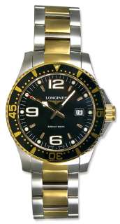 Longines HydroConquest Two Tone PVD & Stainless Steel Mens Watch Date 