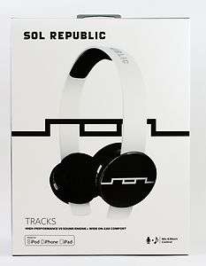 SOL REPUBLIC Tracks On Ear Headphones iPod iPhone (White) NEW  