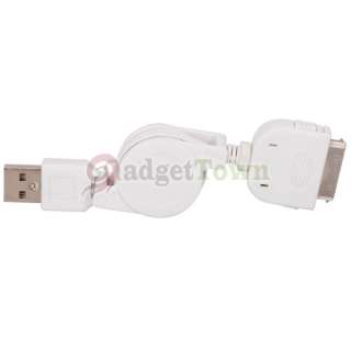 Lot3 Retractable USB Sync Data Cable For iPhone iPod US  
