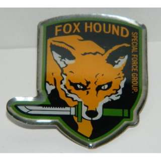 Metal Gear Fox Hound Special Forces Original Logo Enamel Pin, NEW 