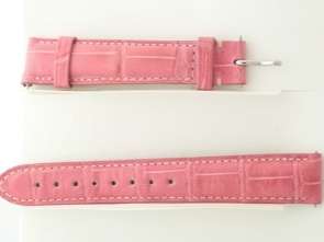Michele Pink Genuine Alligator 16mm Watch Strap Band  