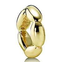 PANDORA 14 Karat Gold Elegant Embrace Spacer Bead 750801  