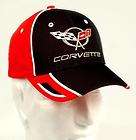 Corvette C5 Black Mesh/Red Twill Embroidere​d Hat
