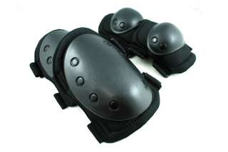 Paintball Airsoft Knee and Elbow Pads Black PD 01 BK  