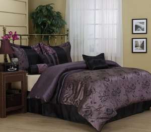   Lavender 7 piece Comforter Set bed in bag Brand NEW King/Queen  