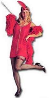 Costumes Red Charleston Flapper Fringe Dress Plus  