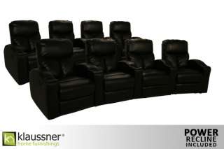 Klaussner 8 (1 Row of 4 & 2 Rows of 2 Seats) Home Theater Seating 