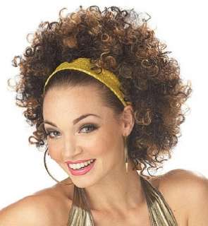 Brown and Light Brown Mixed Curly Afro Ghetto Fab Wig Hairpiece  