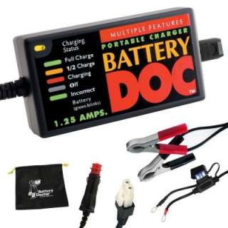Battery Doctor 12 Volt 1.25 Amp Automotive Sport Battery Charger 