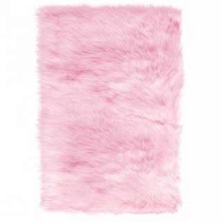 Home Decorators Collection Faux SheepskIn PInk 11 Ft. X 16 Ft. Area 