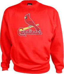 St. Louis Cardinals Red Primary Logo Crewneck Sweatshirt 