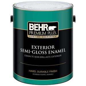 BEHR Premium Plus Premium Plus 1 Gal. Semi Gloss Enamel Ultra Pure 