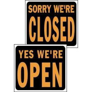 HY KO 15 In. X 19 In. Plastic Open/Closed Reversible Sign SP 113 at 