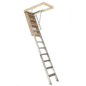   54 in. x 22 1/2 in. 300 lb. Not Rated Supreme Aluminum Attic Stairway