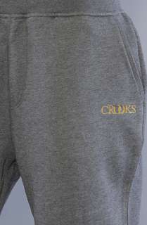 Crooks and Castles The Mens Sweat PantHi Luxe in Charcoal Heather 