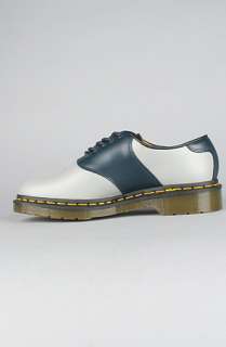 Dr. Martens The Rafi Saddle Shoe in Grey and Navy  Karmaloop 