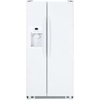   Wide Side by Side Refrigerator in White GSS20GEWWW 