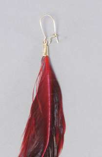 Harlett The Red Feather Earring  Karmaloop   Global Concrete 