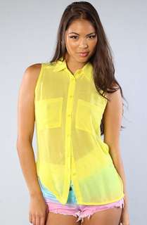 NYC Boutique The Tie Me Down Top in Neon Yellow  Karmaloop 