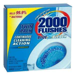 2000 Flushes 16 oz. Blue Plus Bleach Automatic Bowl Cleaner (2 Pack 