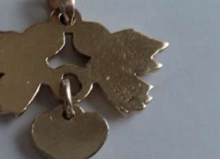 James Avery 14K Gold Two Angels Unity Heart Pendant RET  