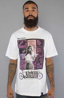 Dissizit The Fixie Age Tee in White Purple  Karmaloop   Global 