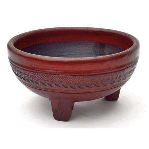 Mexican Pottery Collection 15 In. Small Clay Molcajete Bowl MEXMOCAS 