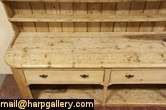 Pine 13 Antique Welsh Dresser, Pewter Cupboard or Back Bar  