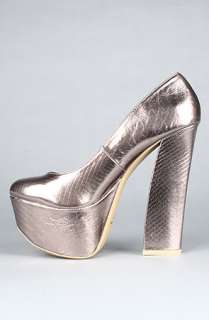 Sole Boutique The Anne IX Shoe in Metallic Pewter  Karmaloop 