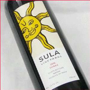 Wein Sula Rebsorte Shiraz aus Indien 750ml 13,5%vol.  