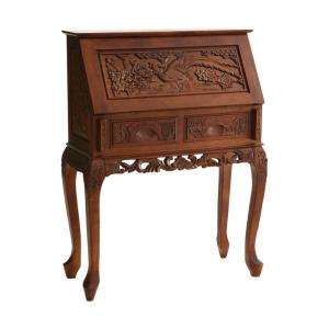 Home Decorators Collection Hand Carved Drop Front Desk HO2422T at The 