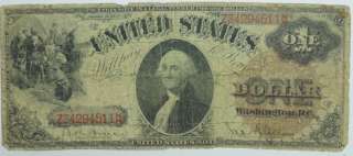 1880 US $1 ONE DOLLAR BILL LARGE NOTE PAPER CURRENCY P234054  
