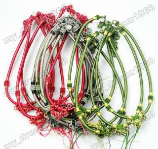 Handmade Chinese Knot Cord Necklace 5Pcs  