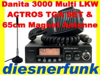 DANITA 3000 LKW FUNKGERÄTE SET ACTROS & 65cm MAGANTENNE  