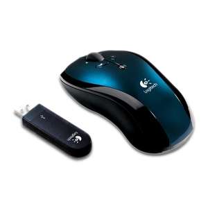 Logitech LX7 Cordless Optical Mouse (Dark Blue) 