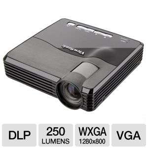 Viewsonic PLED W200 WXGA Widescreen DLP Pico Projector   250 ANSI 
