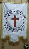 Masonic Knight Templar Lodge Crusade Flag Banner Cross  