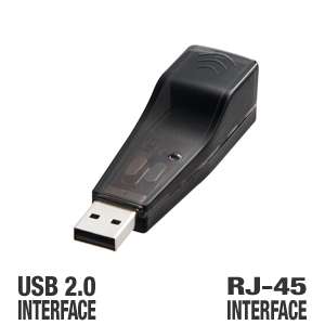 Ultra U12 40616 USB 2.0 to 10/100 Ethernet LAN Adapter   Full/Half 