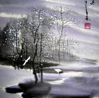 Chinese Landscape painting    Winter Lake  