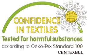 trägt das Oeko Tex 100 Standard   Siegel für seine T Shirts 
