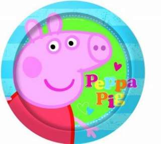 El partido disponible de cerdo de Peppa platea x 8   23cm £3.49