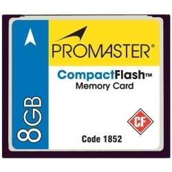Promaster 150X Compact Flash CF Memory Card   8GB   180 Megabytes Per 