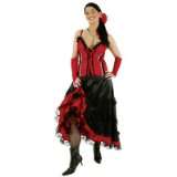  Damen Kostüm Saloon Girl, rot schwarz, Gr. 38 Weitere 