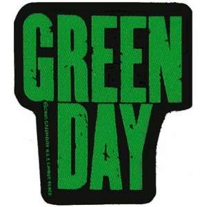 Green Day   Green Logo Cut Out [Patch/Aufnäher, Gewebt] [SP1999 