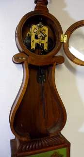 Terrific Carved Lyre 8 Day Striking Banjo Clock  