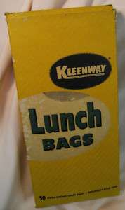 1950s KLEENWAY PRODUCTS Old/New LUNCH BAGS in Original BOX California 