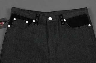   mens jeans denim baggy loose hip hop flock streetwear size w30 42